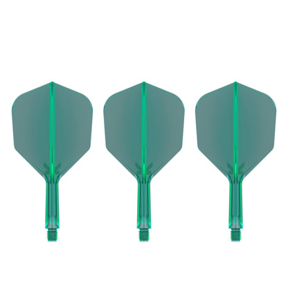 TARGET - K-FLEX All-In-One Moulded Flights NO6 Size - GREEN