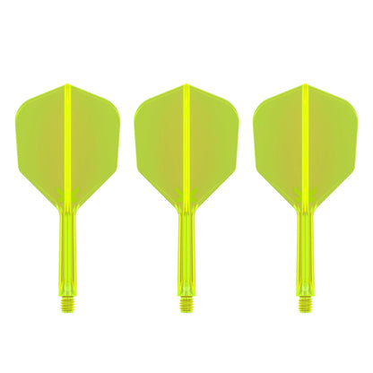 TARGET - K-FLEX All-In-One Moulded Flights NO6 Size - Neon Yellow