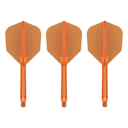 TARGET - K-FLEX All-In-One Moulded Flights NO6 Size - Neon Orange