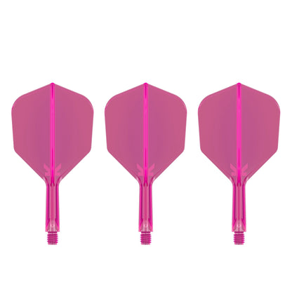 TARGET - K-FLEX All-In-One Moulded Flights NO6 Size - Neon Pink