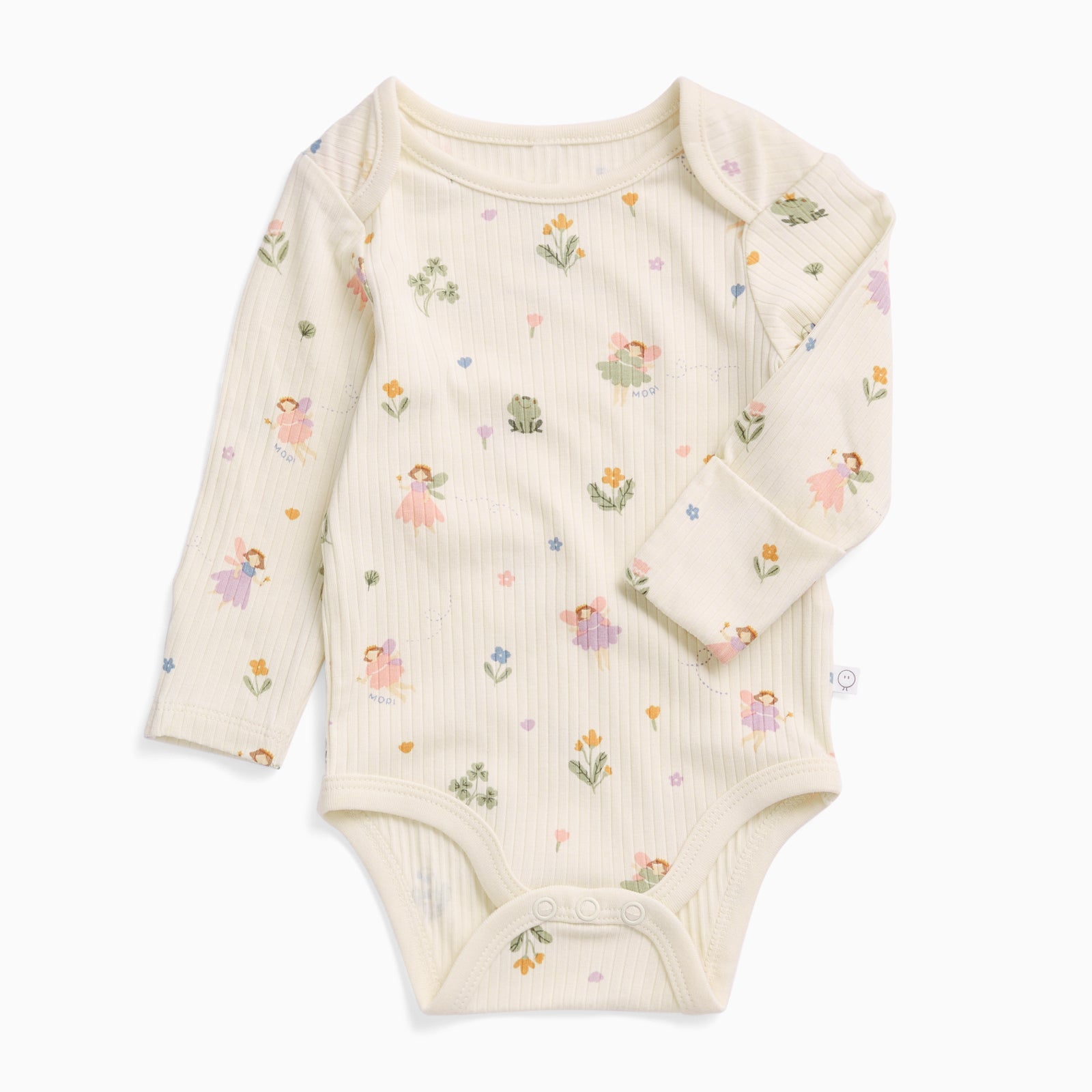 Fairy Garden Ribbed Long Sleeve Bodysuit