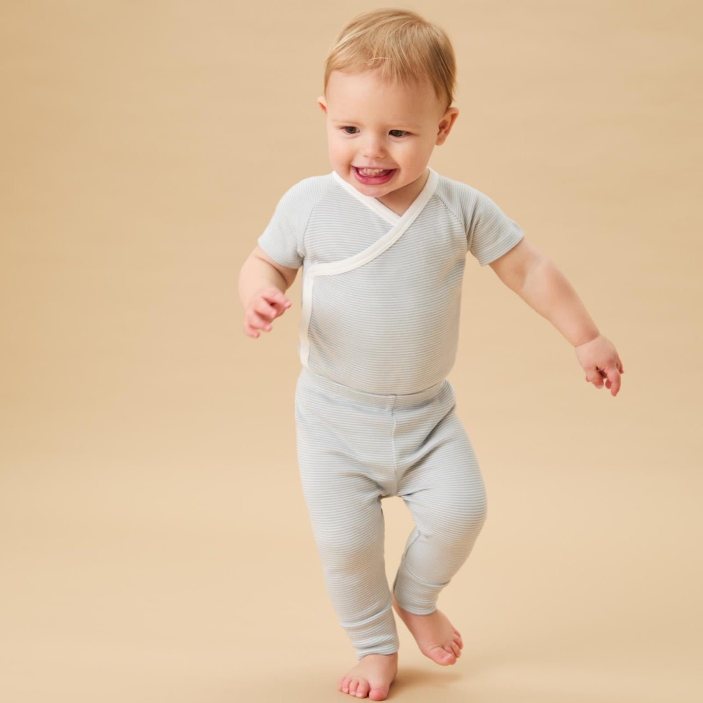 Everyday Leggings - Blue Stripe