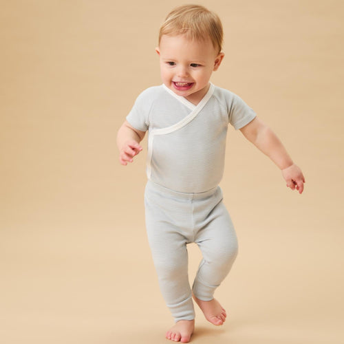 Everyday Leggings - Blue Stripe