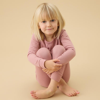 Ballerina & Rose Ribbed Pyjamas 2 Pack