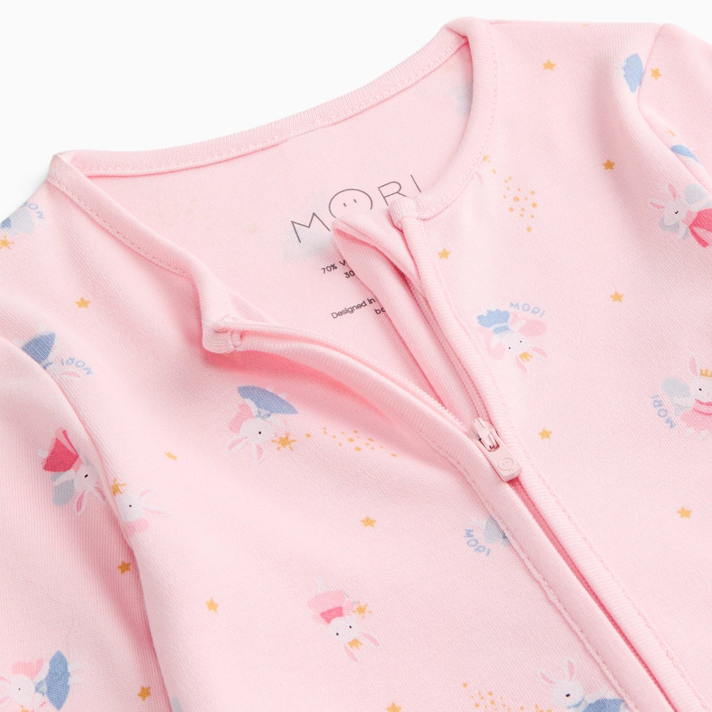Enchanted Bunnies Clever Zip Sleepsuit