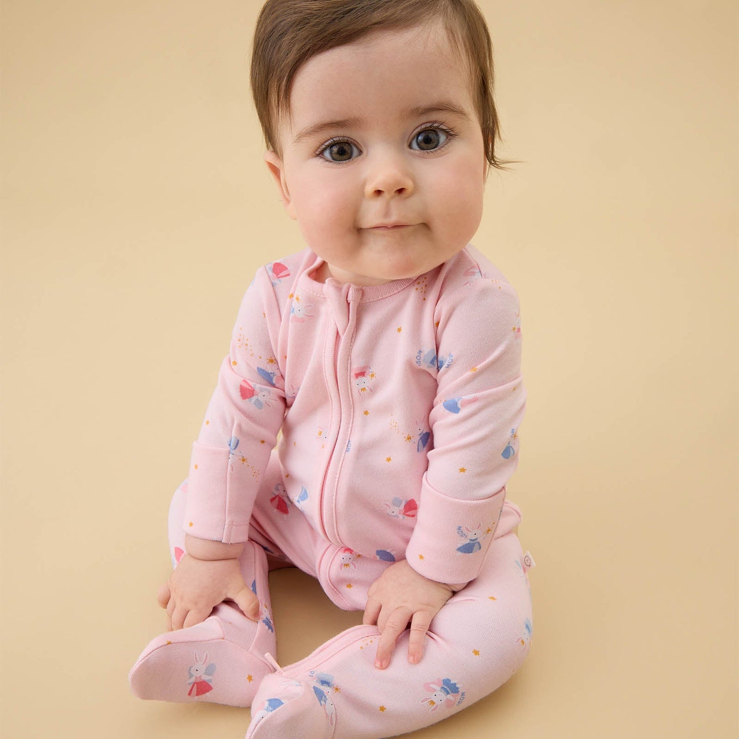 Enchanted Bunnies Clever Zip Sleepsuit