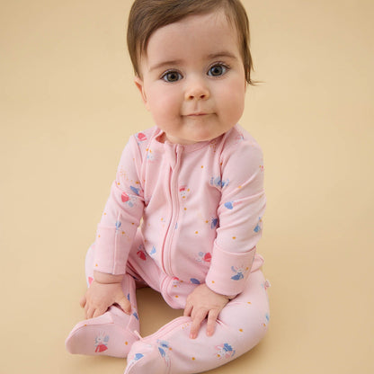 Enchanted Bunnies Clever Zip Sleepsuit
