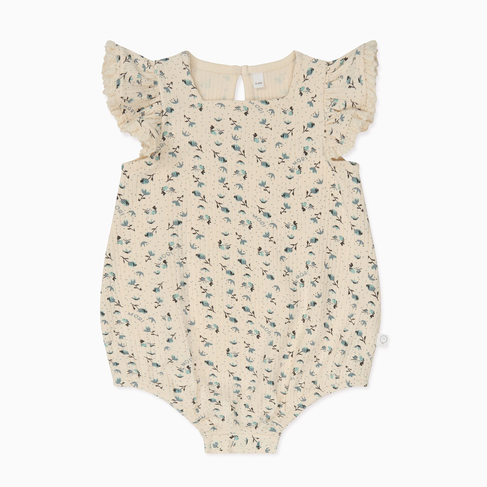 Floral Frilled Ribbed Bloomer