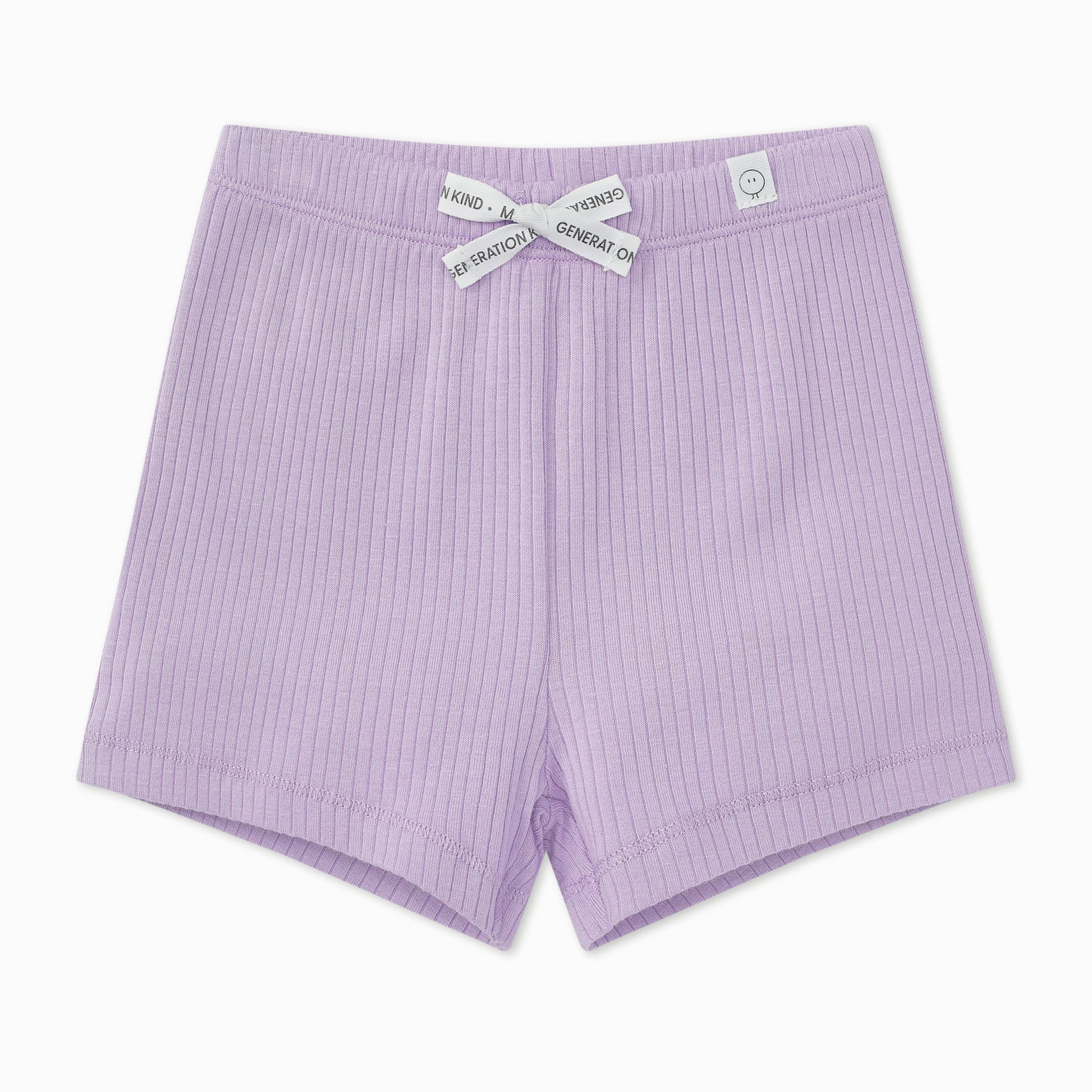 Flower Ribbed Short Sleeve T-Shirt & Shorts Outfit