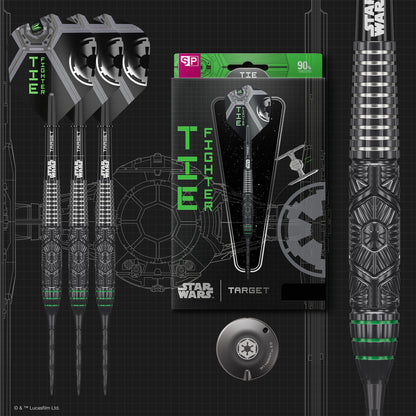 TARGET x STAR WARS - 25g - Tie Fighter - Steel Tip Swiss Point - 90% Tungsten Darts