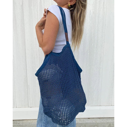 SAND CLOUD -  NET MARKET BAGS | NAVY