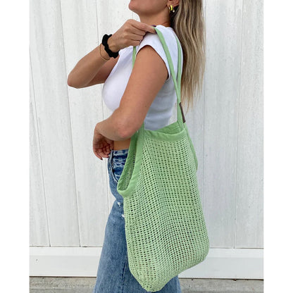 SAND CLOUD -  NET MARKET BAGS | SAGE