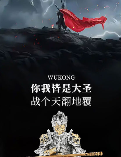 Black God Monkey King Monkey King Car Victory Car Ornaments Accessories Central Console Decoration Men's Car Handwork