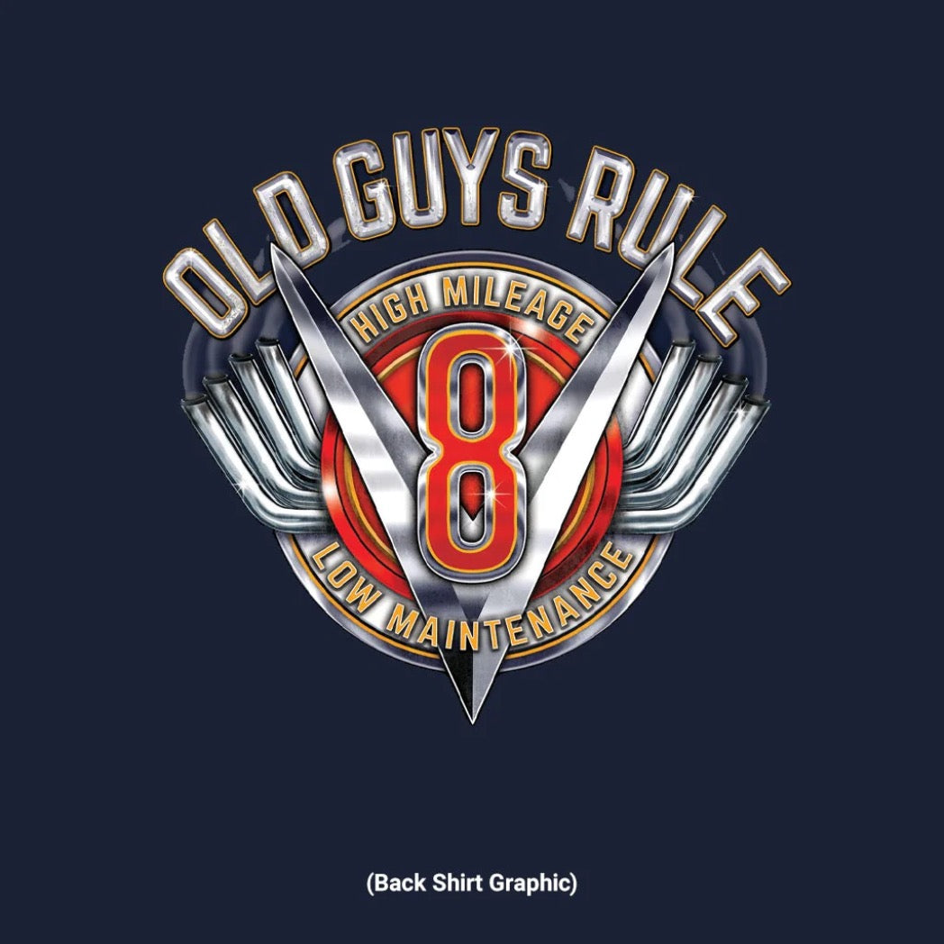 OLD GUYS RULE - V8 HIGH MILEAGE | Navy