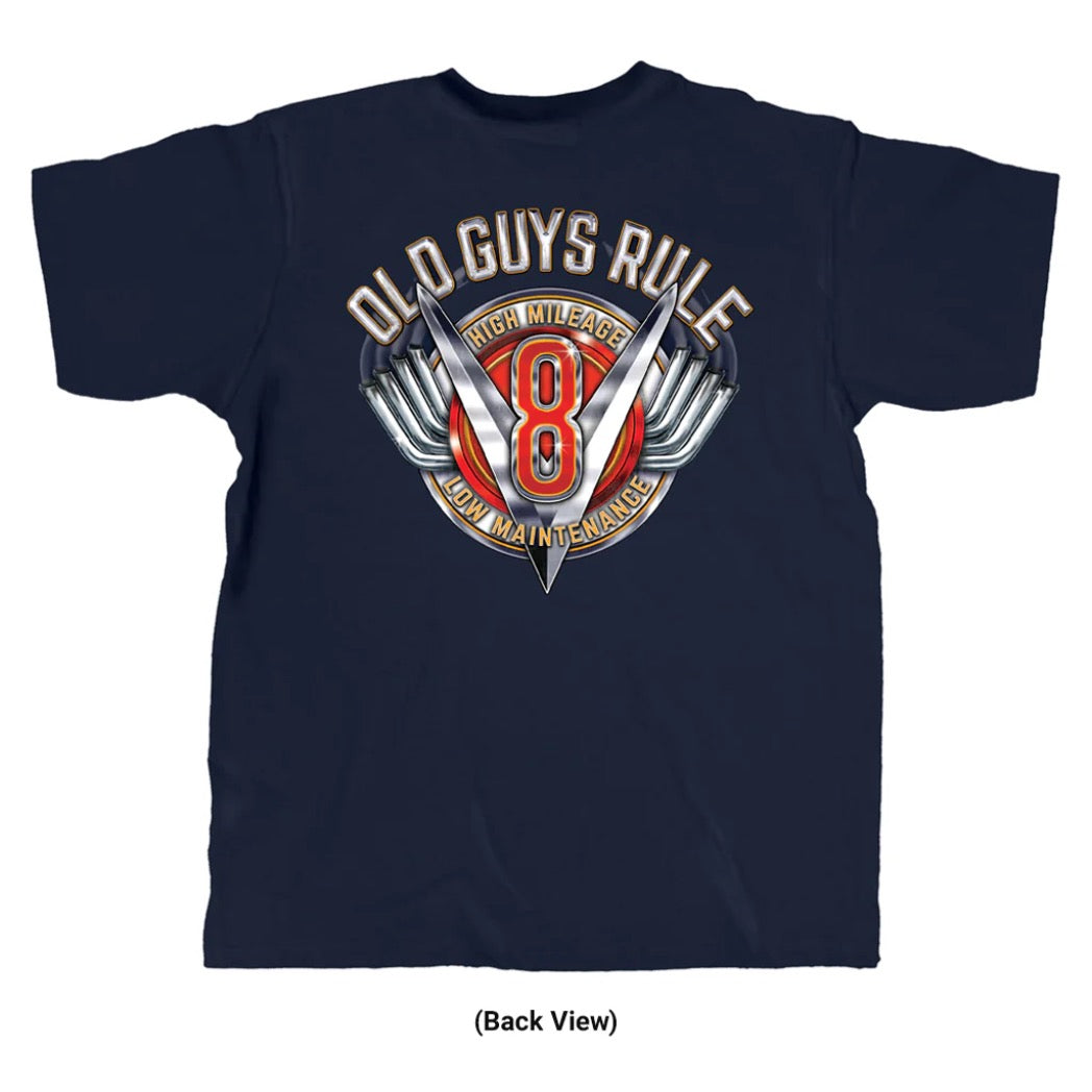 OLD GUYS RULE - V8 HIGH MILEAGE | Navy
