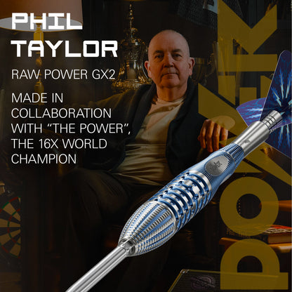 TARGET - 26g - Phil Taylor GX2 - Steel Tip Swiss Point - 95% Tungsten Darts