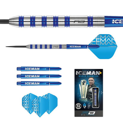 RED DRAGON - Gerwyn Price Iceman Challenger Darts - 85% Tungsten - 24g