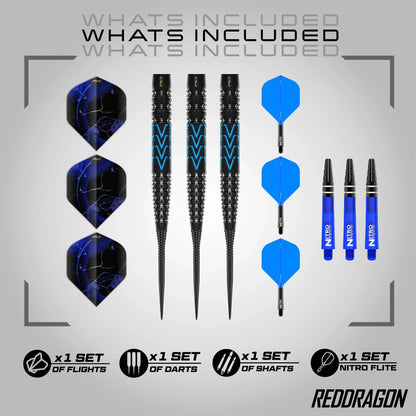 RED DRAGON - 21g AMP TAPERED Darts - 90% Tungsten