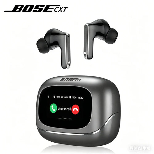 BOSECXT Ultra TOUR PRO6 Smart Touch Multi Functional Large Screen TWS Wireless ANC Noise Cancelling Earbud Enc Heavy Bass Earbud