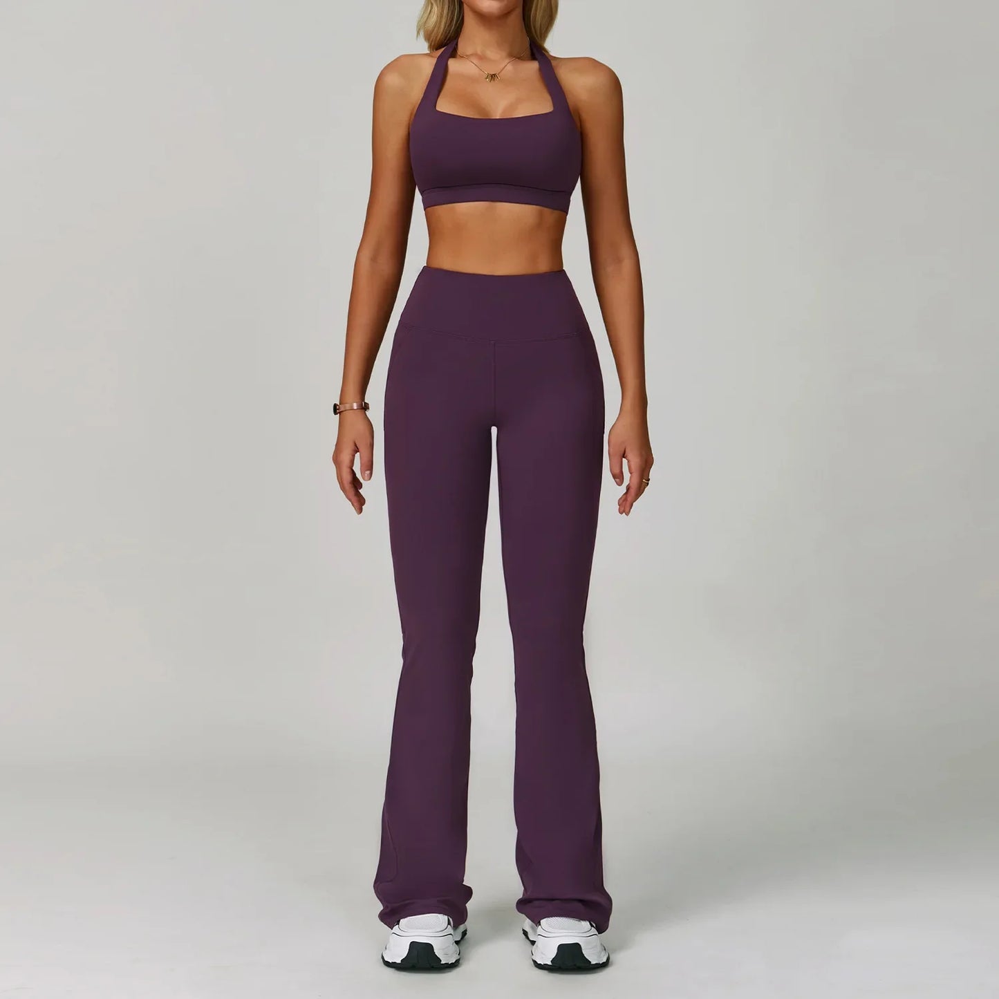 2Pcs Sets Women's Tracksuit Fitness Clothes Yoga Sets Sportswear Workout Bra High Waist Leggings Set Gym Clothing Sports Suits