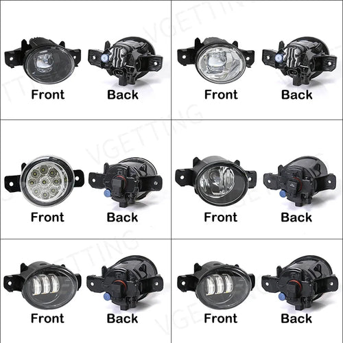 1 Pair LED Fog Lamps For Nissan Altima QASHQAI X-Trail Sylphy Almera March Pathfinder Super Bright Foglights DRL Car Accessories