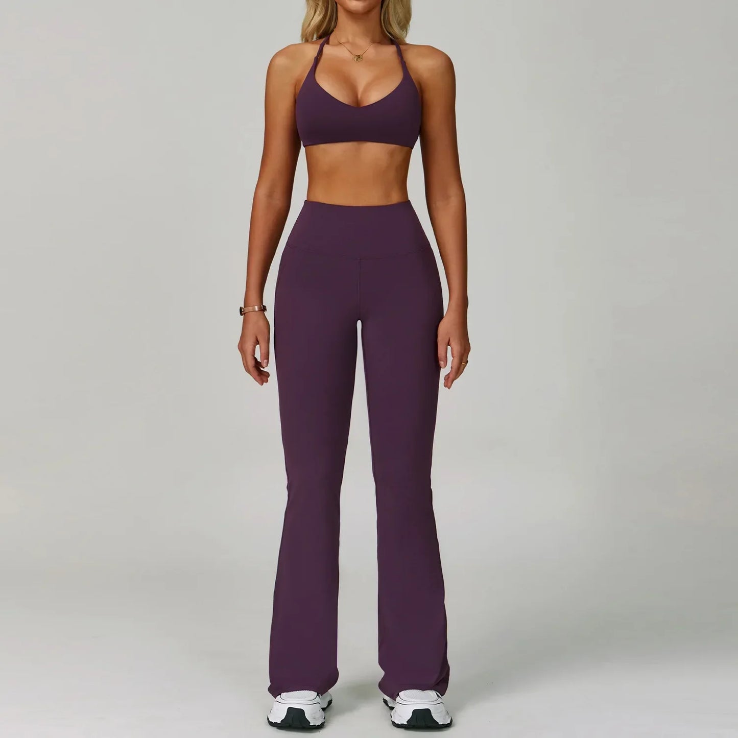 2Pcs Sets Women's Tracksuit Fitness Clothes Yoga Sets Sportswear Workout Bra High Waist Leggings Set Gym Clothing Sports Suits