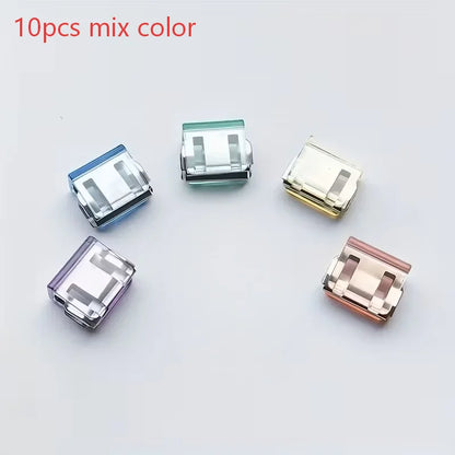 10pcs Invisible leg shortening device, adjustable anti slip hidden clip, suitable for jeans, no need for sewing clothes adjuster