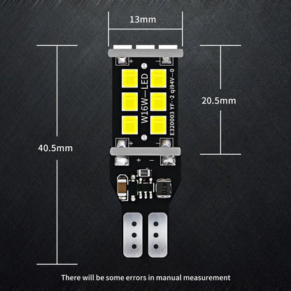 2X W16W T15 Canbus LED Reverse Light For Opel Insignia A B Meriva Agila Ampera Antara Astra J K Cascada Corsa F Mokka Grandland
