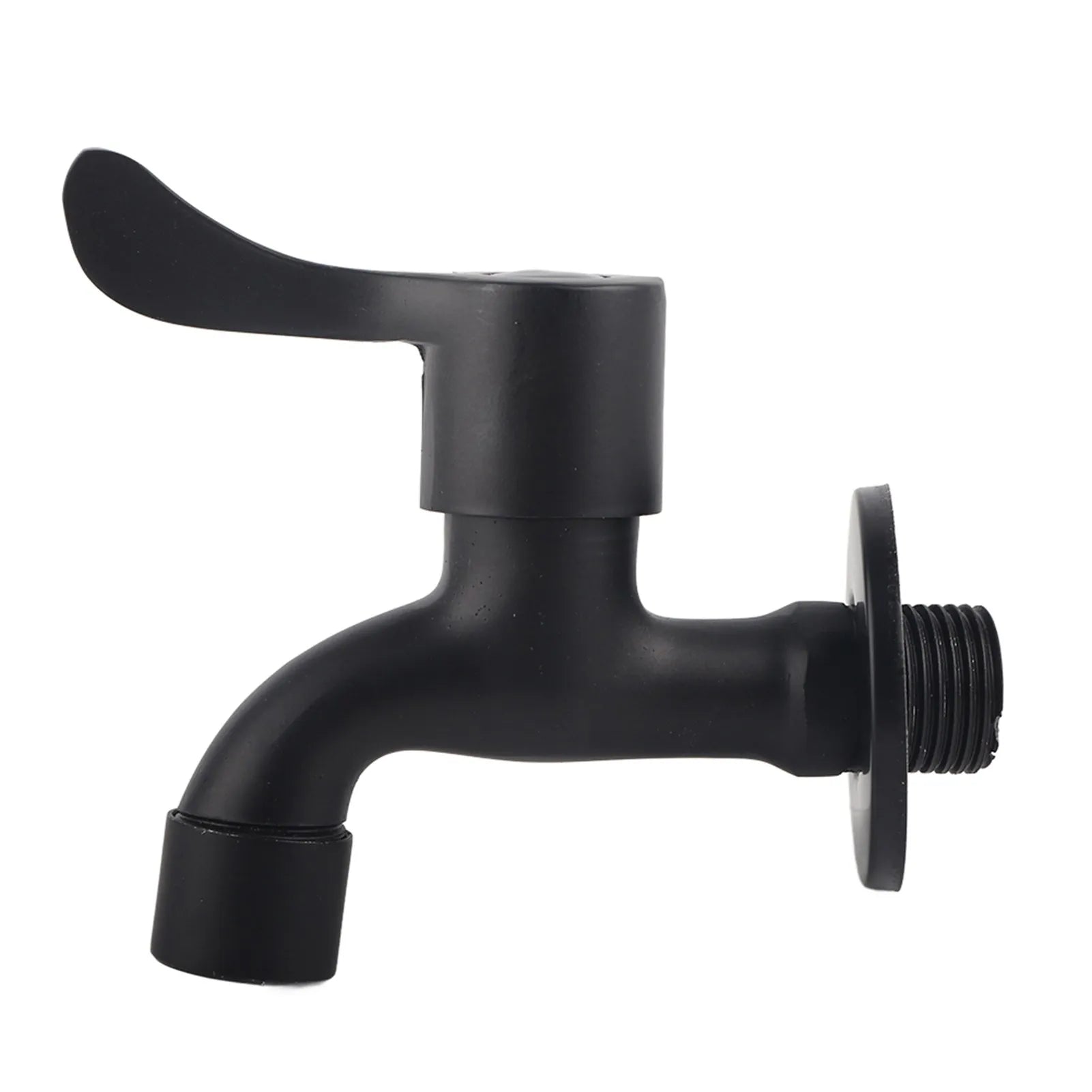 304 Stainless Steel Black Wall Mount Tap Garden Water Faucet for Bathroom(Washing Machine)