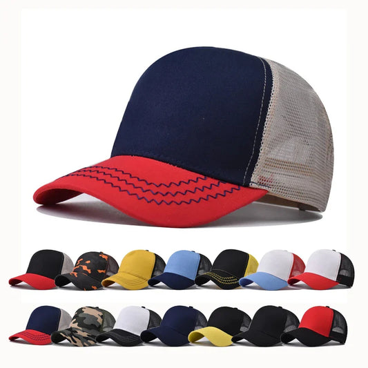 Baseball Cap Adult Net cap Hat Pure color Unisex Summer hat Breathable hat No pattern shade Spring Autumn Cap Hip Hop Fitted Cap