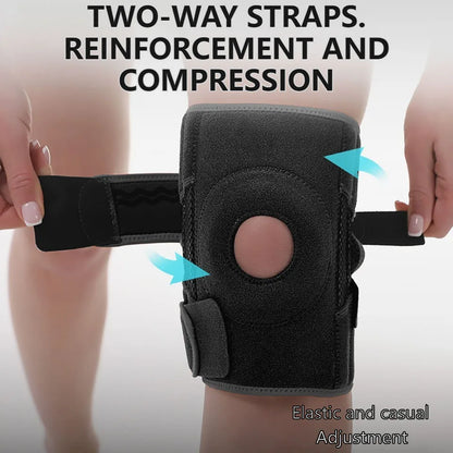 AOLIKES 1PCS Knee Brace for Women & Men with Side Stabilizers, Patella Knee Brace for Knee Support for Running, Basketball