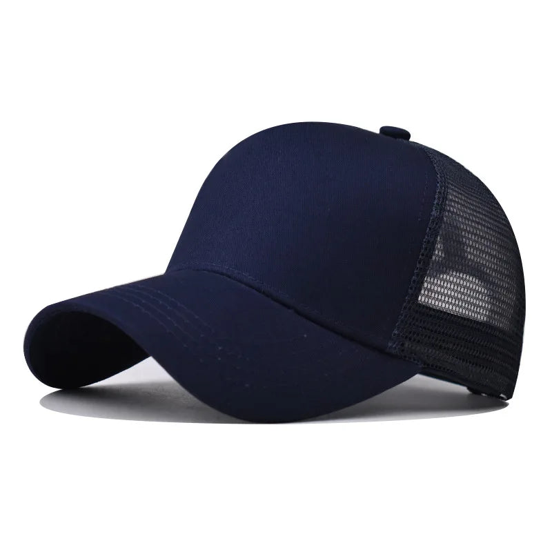 Baseball Cap Adult Net cap Hat Pure color Unisex Summer hat Breathable hat No pattern shade Spring Autumn Cap Hip Hop Fitted Cap