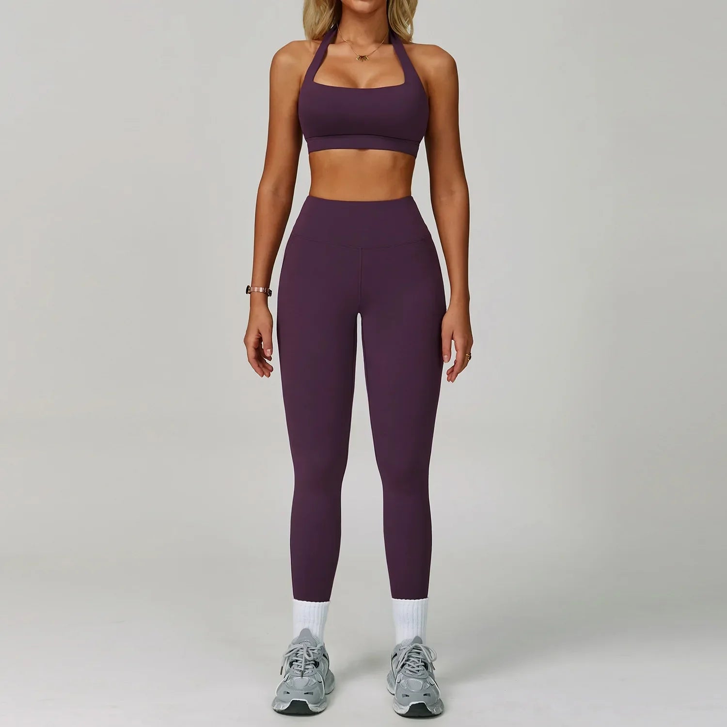 2Pcs Sets Women's Tracksuit Fitness Clothes Yoga Sets Sportswear Workout Bra High Waist Leggings Set Gym Clothing Sports Suits