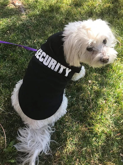 Dog and cat clothes breathable cute letter print thin cartoon pet sleeveless top