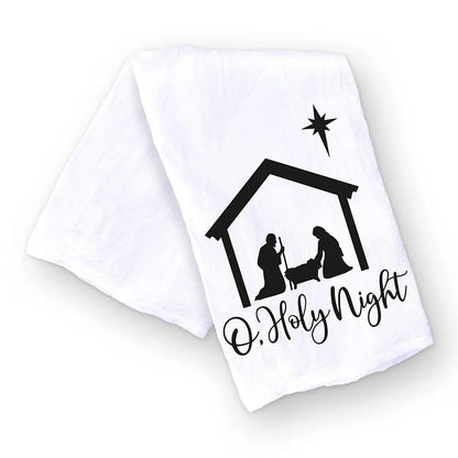 Christmas Kitchen Towel Christmas Dishwashing Hand Towel Seasons Greetings Housewarming Hostess Gift Christmas Winter Home Decor