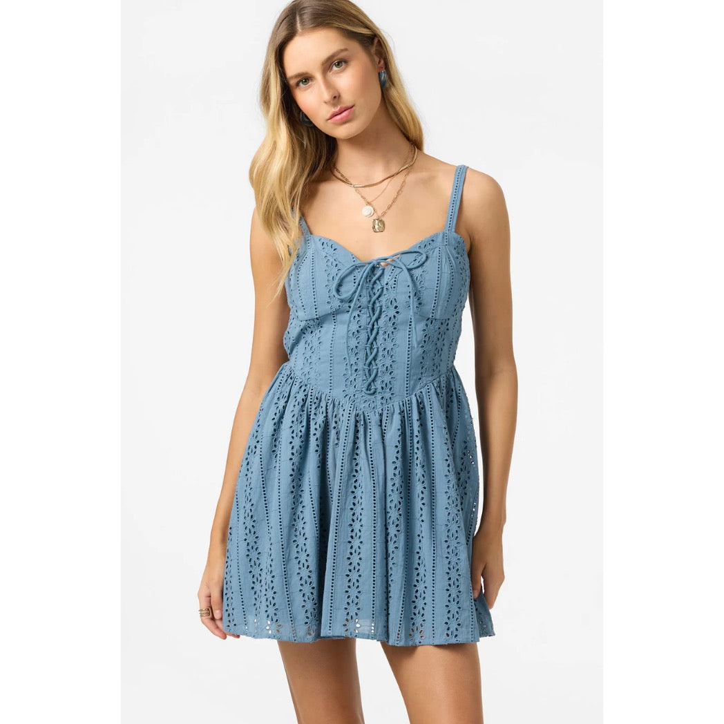 ONEILL - CAMDEN EMBROIDERED MINI DRESS | Provincial Blue