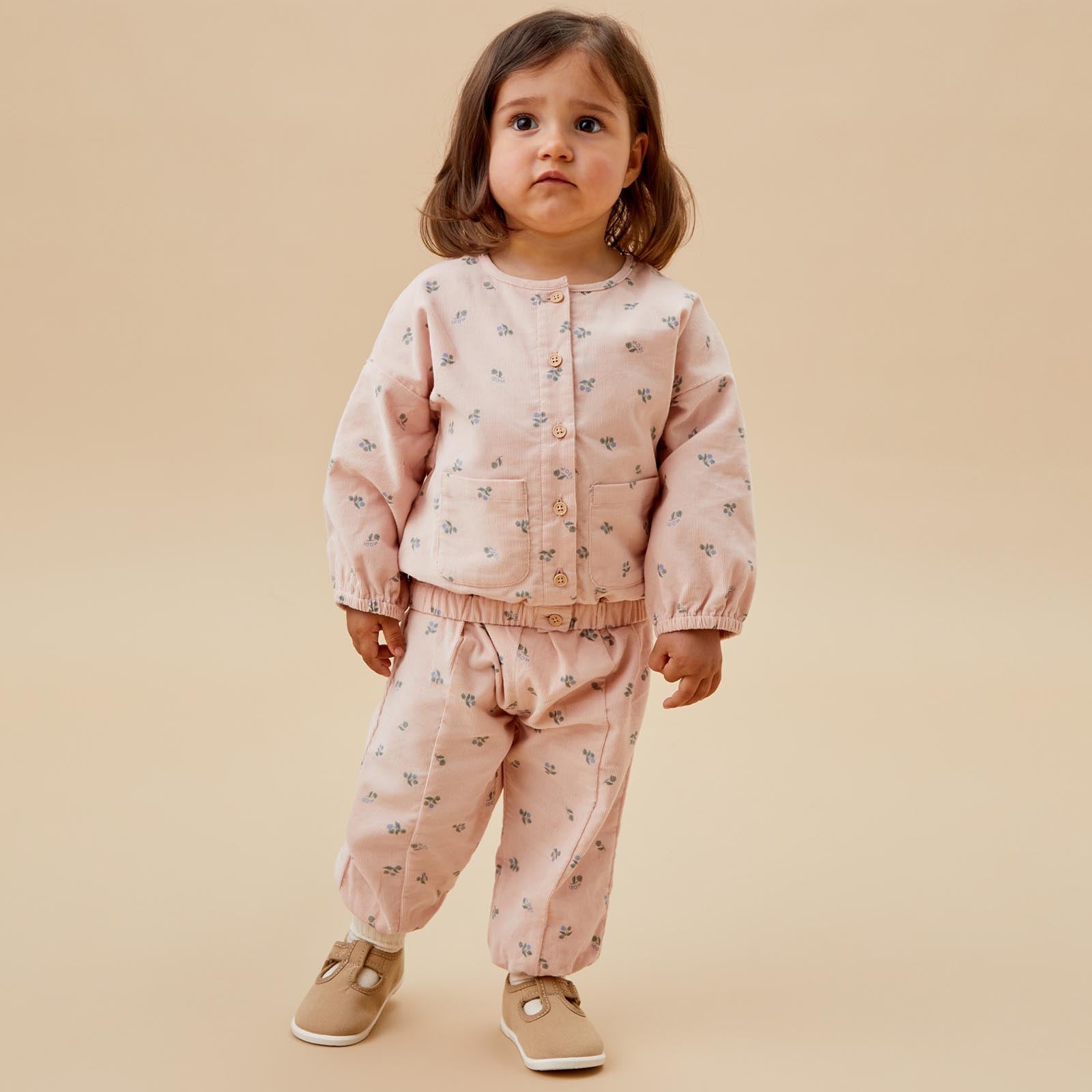 Floral Corduroy Trousers