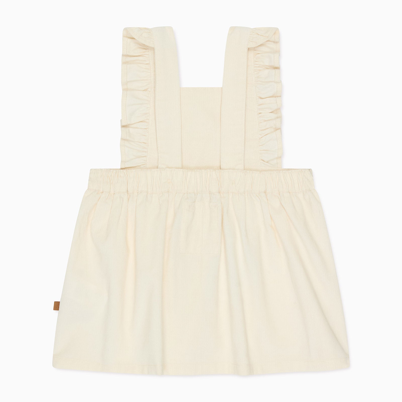 Corduroy Frilled Pinafore Dress