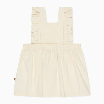 Corduroy Frilled Pinafore Dress