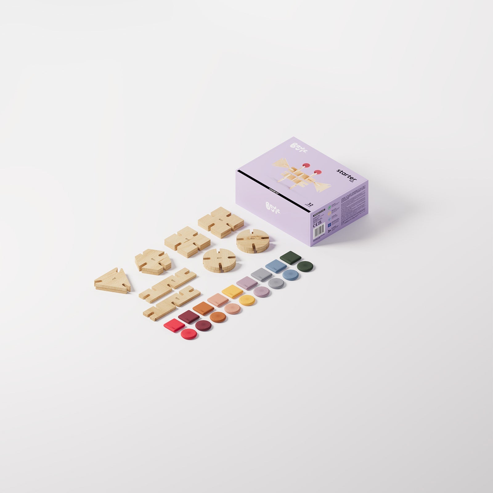 Bavvic Wooden Starter Set 32 pieces