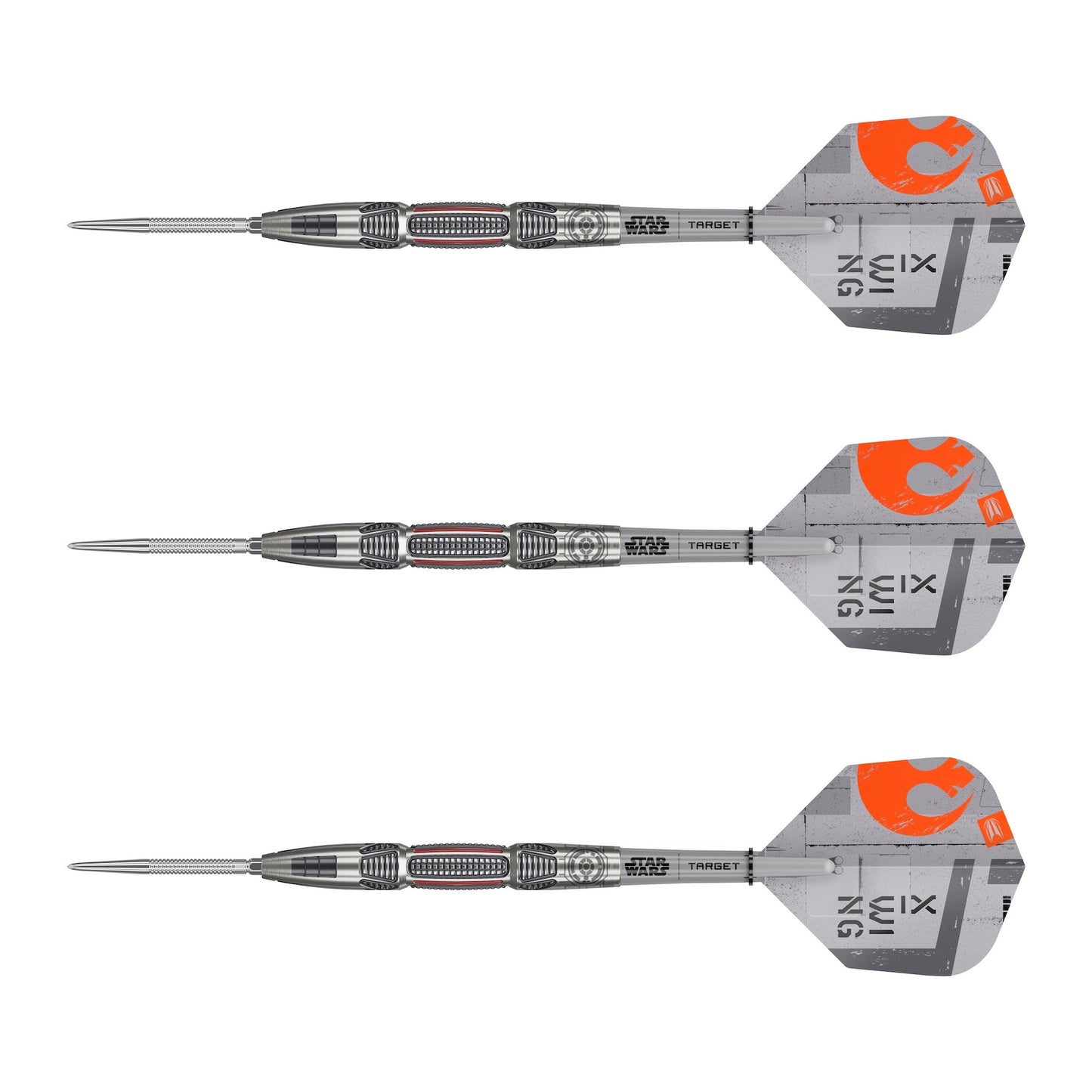 TARGET x STAR WARS - 22g - X WING - Steel Tip Swiss Point - 90% Tungsten Darts