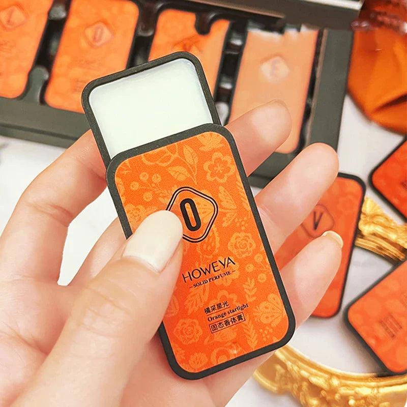 4pcs Solid Perfume Set, Floral and Fruity Fragrance, Long-lasting Fragrance, Light fragrance and Portable, Idea for Gift /Daily