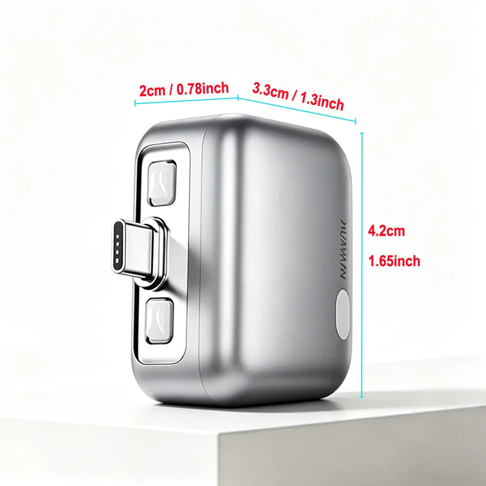 1pcs  20000mAh Portable Charger with Detachable Plug,Fast Charging Power Bank with Built-in Cable,Smart Battery Detection