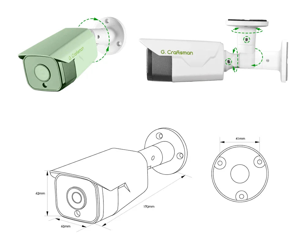 C,GC XMeye IP Camera,Z ,6MP,POE, 20fps,2.8mm/3.6mm/6mm,Face Human,Audio, IR Night, Onvif Video CCTV Surveillance Security,Home