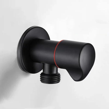 Black Stainless Steel Bathroom Filling Angle Valve G1/2 Threaded Standard Male Corner Bidet for Kitchen Cold Hot Tap Accessories
