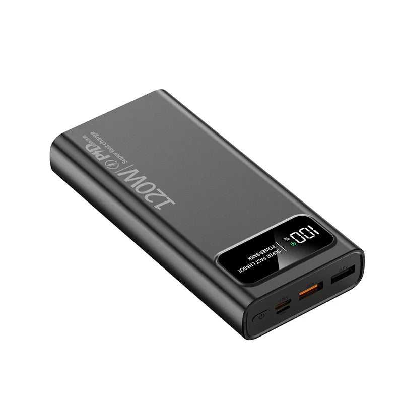 BCAK New 120W Power Bank 20000mAh Super Fast Charging Large Capacity Mobile Power Supply