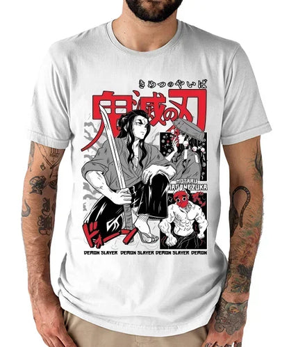 Camiseta unisex Demon Slayer Hotaru Haganezuka Etapas Cotton anime T-shirt