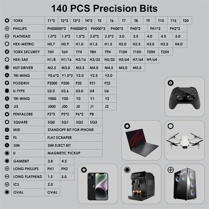 152 in 1 magnetic mini precision electric screwdriver Set Laptop Tool Kit Professional Computer Screwdriver Repair Screwdriver