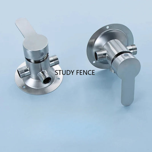 1pc 304 Stainless Steel Surface Mounted Faucet, Shower Head Switch Faucet, Quarter Caliber, Bathroom Hardware Accessories