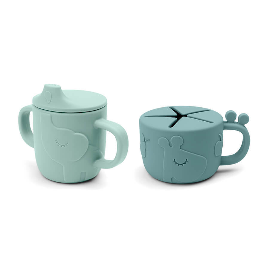 Done by Deer Friends Silicone Spout Cup & Snack Cup Set